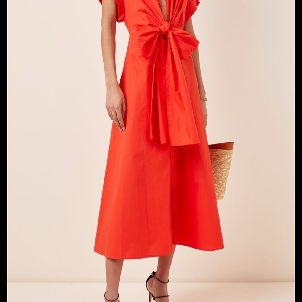 Silvia Tcherassi Sampuesana Tie Front
Midi Dress $920 Size Small